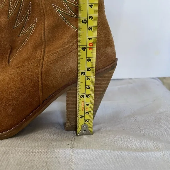 Jeffrey Campbell Southwestern Suede Heeled Boots 6
