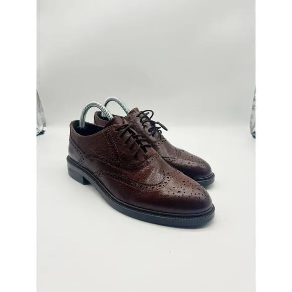 Jeffrey Campbell Womens Moyra Leather Oxford Shoes Size 9 Round Toe Preppy