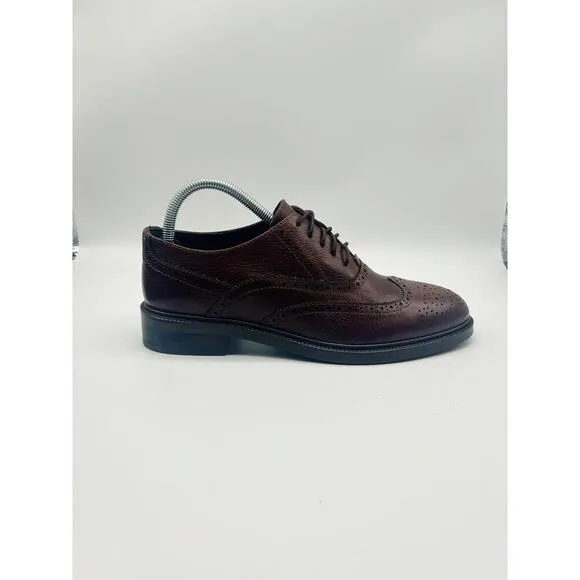 Jeffrey Campbell Womens Moyra Leather Oxford Shoes Size 9 Round Toe Preppy