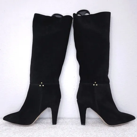 Jerome Dreyfuss Sandie Black Suede Heeled Boots