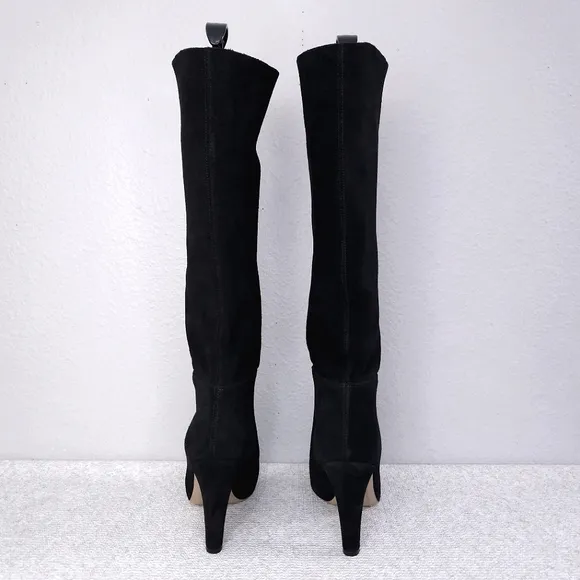 Jerome Dreyfuss Sandie Black Suede Heeled Boots