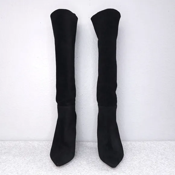 Jerome Dreyfuss Sandie Black Suede Heeled Boots
