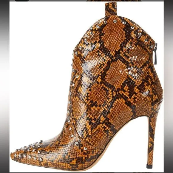 Jessica Simpson Pixillez 3 Wester Heeled Faux Snakeskin Boots