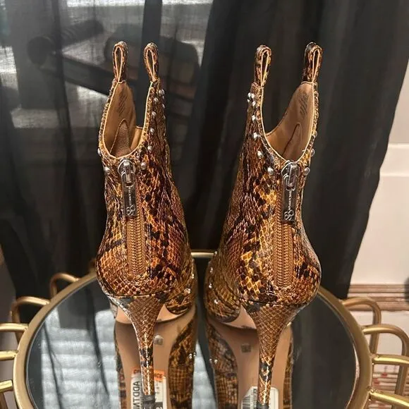 Jessica Simpson Pixillez 3 Wester Heeled Faux Snakeskin Boots