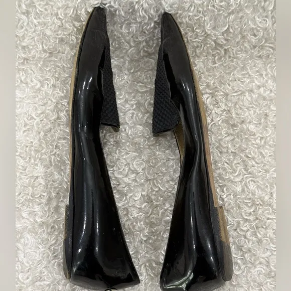Jimmy Choo Black Patent Leather Ballet Flats