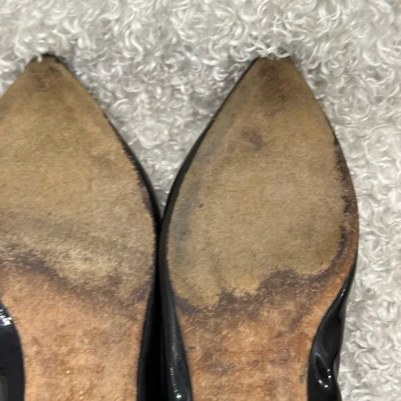 Jimmy Choo Black Patent Leather Ballet Flats