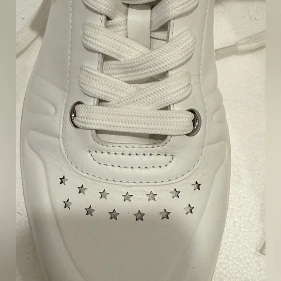 Jimmy Choo Cash leather unisex low trainers