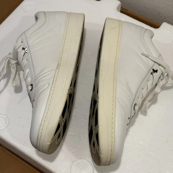 Jimmy Choo Cash leather unisex low trainers