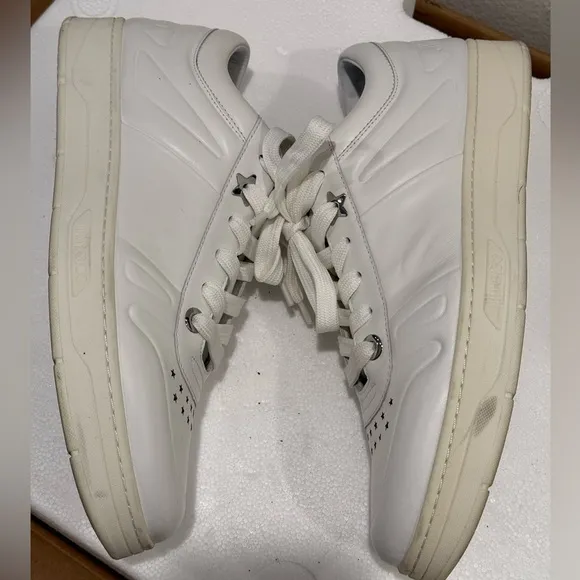 Jimmy Choo Cash leather unisex low trainers