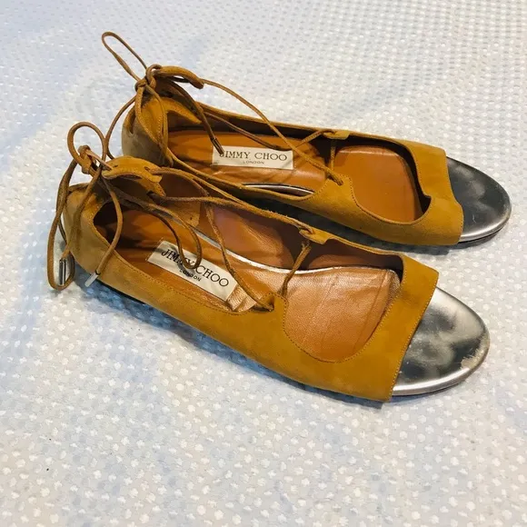 Jimmy choo leather flats