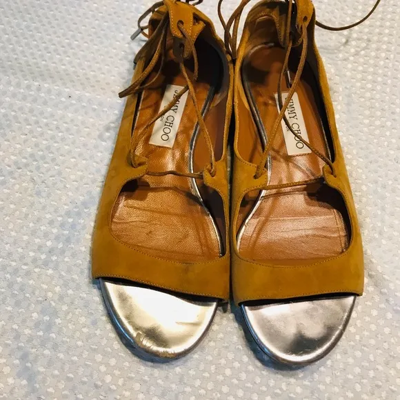 Jimmy choo leather flats