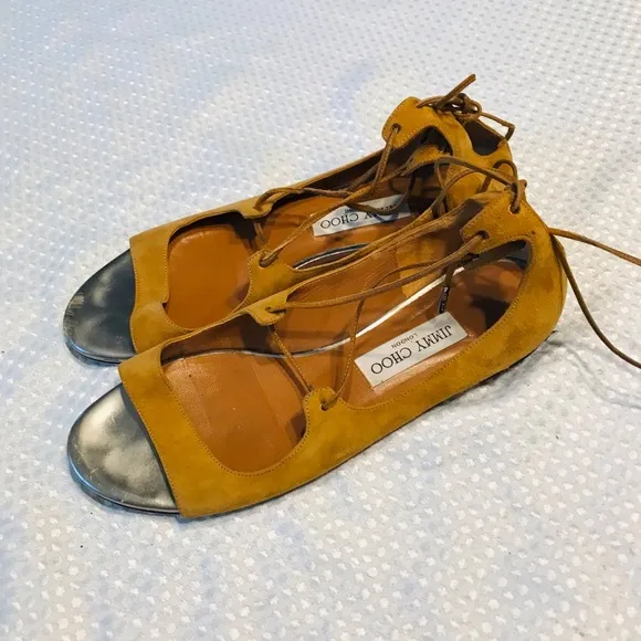 Jimmy choo leather flats