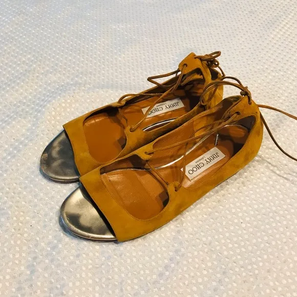 Jimmy choo leather flats