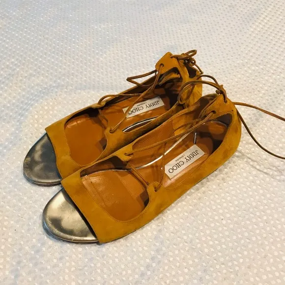 Jimmy choo leather flats