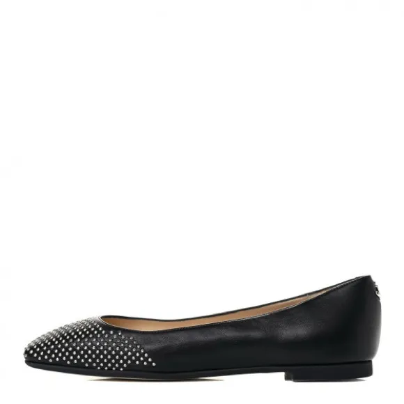 Jimmy Choo Nappa Studded Davia Flat 37.5 🖤🖤🖤