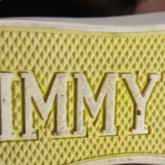 Jimmy Choo Palma Maxi Yellow Canvas Trainers Size 37.5 (7.5)
