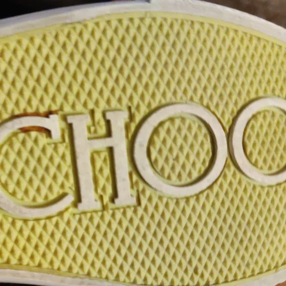 Jimmy Choo Palma Maxi Yellow Canvas Trainers Size 37.5 (7.5)