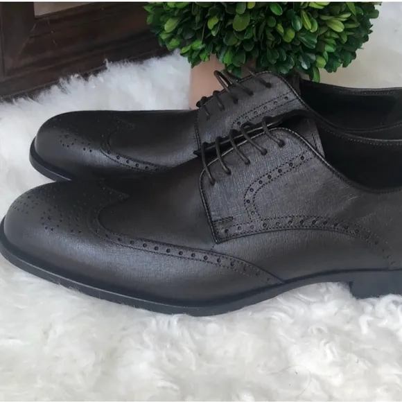 J.Lindeberg Brown Brogue Oxford Shoes