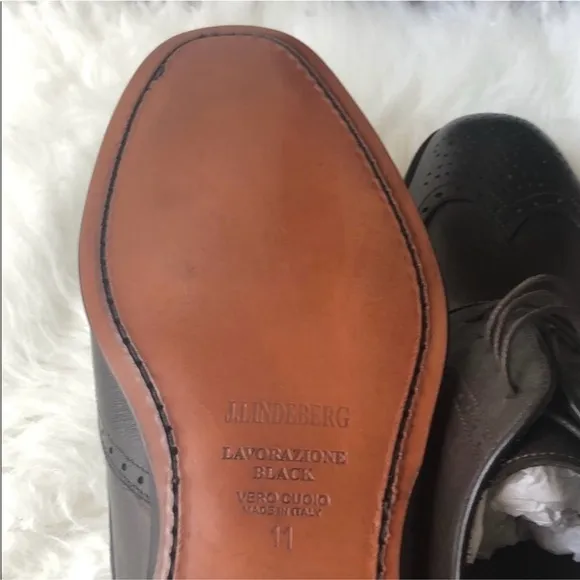 J.Lindeberg Brown Brogue Oxford Shoes