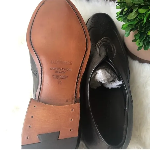 J.Lindeberg Brown Brogue Oxford Shoes