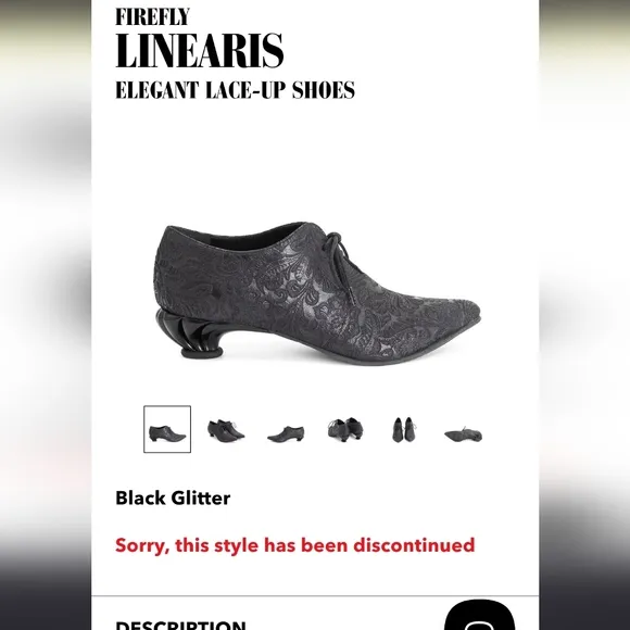 John Fluevog Lenearis Firefly Size 7