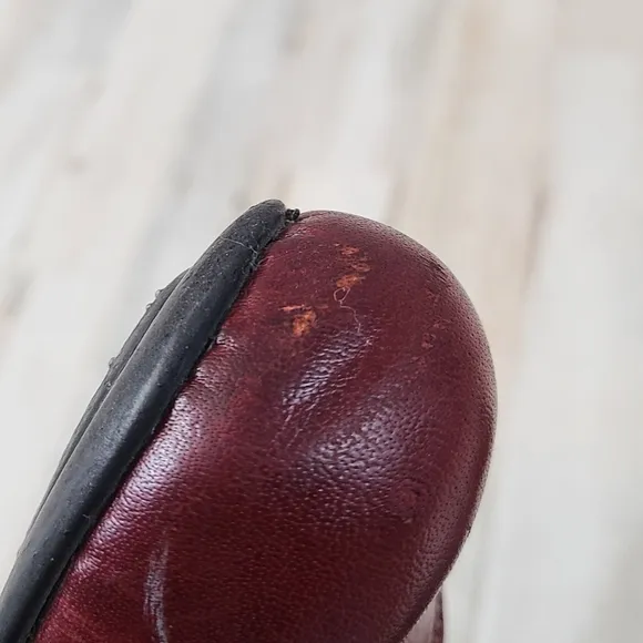 John Fluevog Red Leather Oxford Mens Shoes