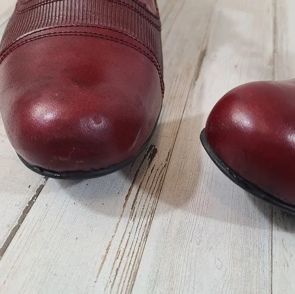 John Fluevog Red Leather Oxford Mens Shoes