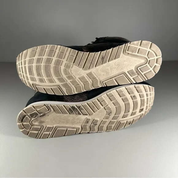John Varvatos 315 Distressed Leather Mid Sneakers