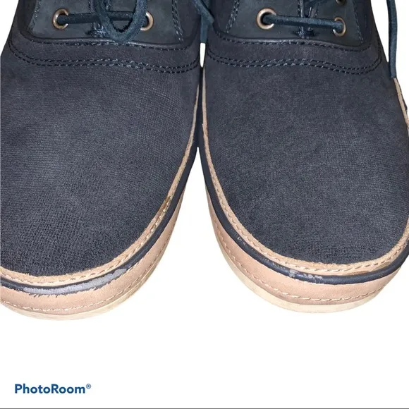 John Varvatos Blue Leather Redding Oxford Sneaker Shoe size 8.5