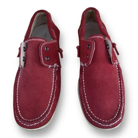 *John Varvatos Schooner Men's Suede Boat Shoes US 11