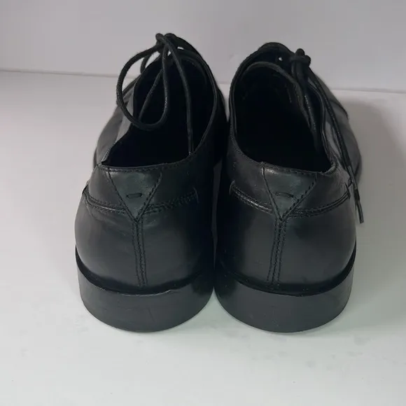 John Varvatos USA Oxford Black Leather Mens Shoes Size 10 Black