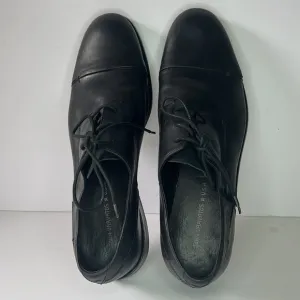 John Varvatos USA Oxford Black Leather Mens Shoes Size 10 Black