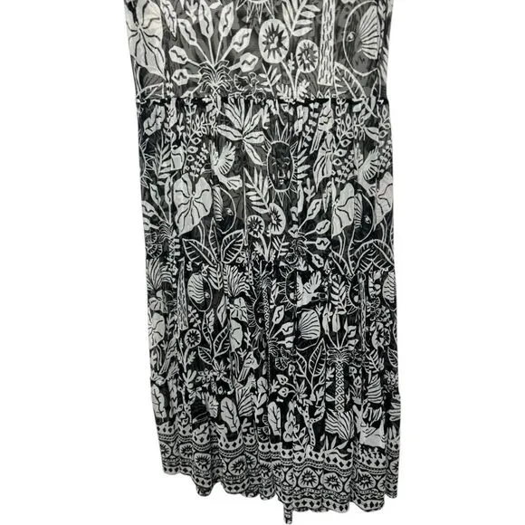 Johnny Was Jade Luciana Mesh Tiered Midi Dress Size M Whimsigoth Clairvoyant