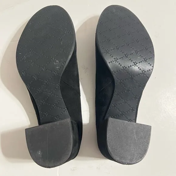 Johnston &amp; Murphy Black Suede Mule Size 9