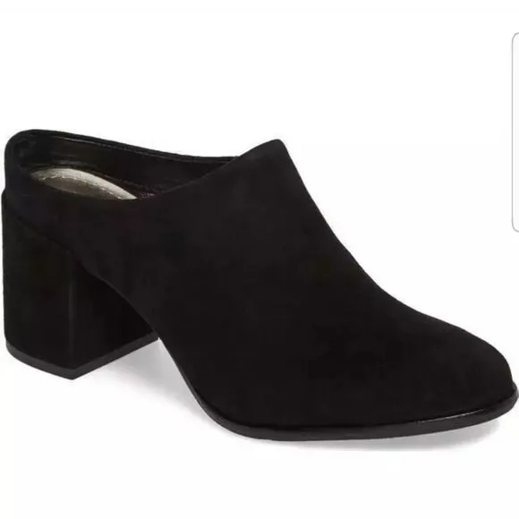 Johnston &amp; Murphy Black Suede Mule Size 9