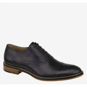 JOHNSTON &amp; Murphy Conard Cap Toe oxford derby shoe men black leather 11 M Rts169