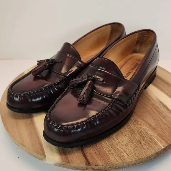 Johnston &amp; Murphy Men's Hayes Tassel 15-1094 Burgundy Size 11 M