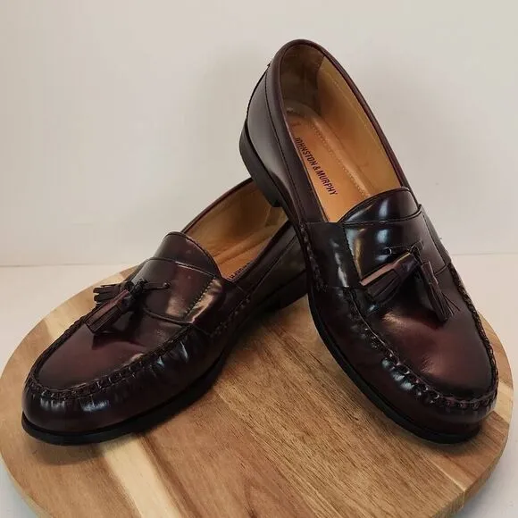 Johnston &amp; Murphy Men's Hayes Tassel 15-1094 Burgundy Size 11 M