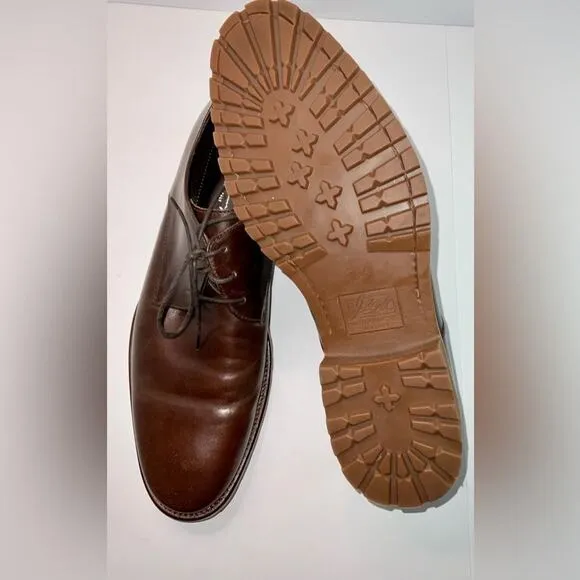 Johnston Murphy Men's Brown Oxford Dress Shoes Italy Leather Size 11.5 NWOT