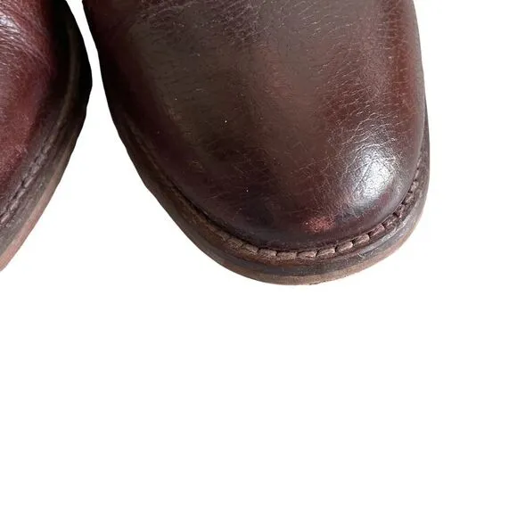 JOHNSTON &amp; MURPHY Leather Chelsea Slip-On Ankle Boots Brown 9.5