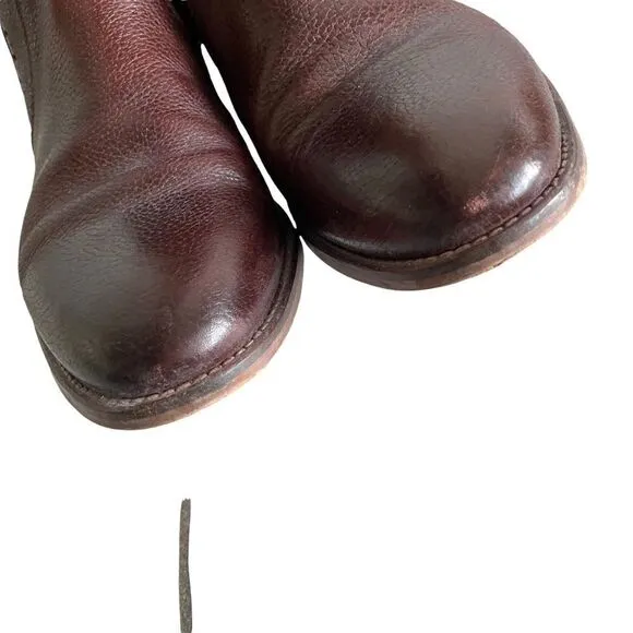 JOHNSTON &amp; MURPHY Leather Chelsea Slip-On Ankle Boots Brown 9.5
