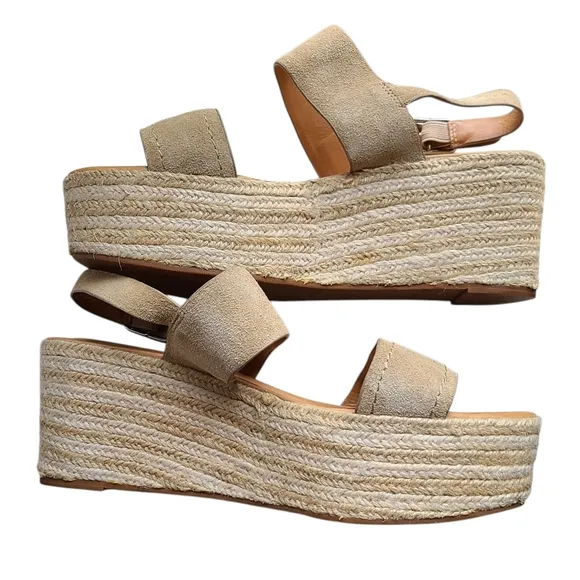 Joie Galicia Wedge Sandals in Sand Size