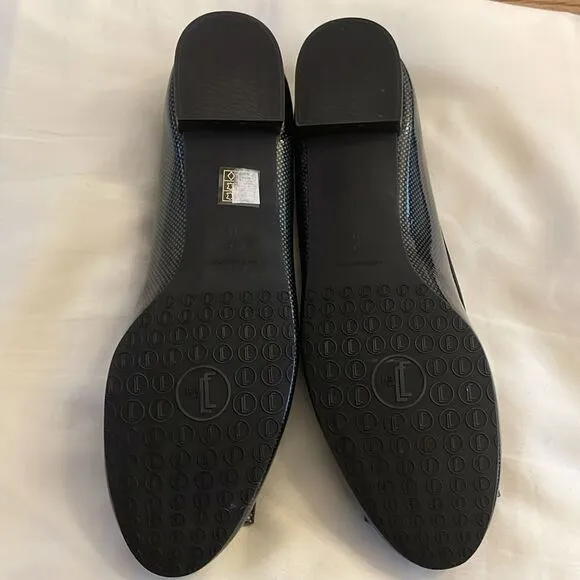 JON JOSEF BEAUTIFUL BALLET FLATS.   BOW FRONT.  NEW IN BOX