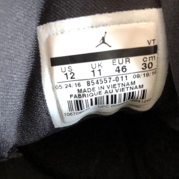 Jordan Black Athletic Shoes