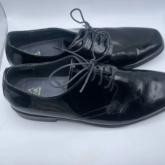Jos. A. Bank Black Oxford Shoes Sleek Polished Leather