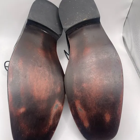 Jos. A. Bank Black Oxford Shoes Sleek Polished Leather