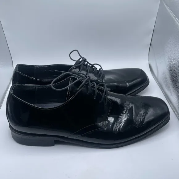Jos. A. Bank Black Oxford Shoes Sleek Polished Leather