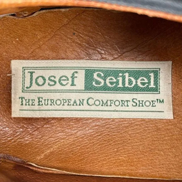 Josef Seibel Men's Brown Leather Shoes Size 41 / US 8