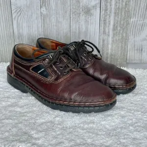 Josef Seibel Men's Brown Leather Shoes Size 41 / US 8