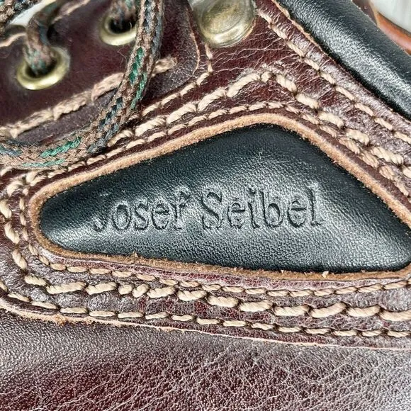 Josef Seibel Men's Brown Leather Shoes Size 41 / US 8